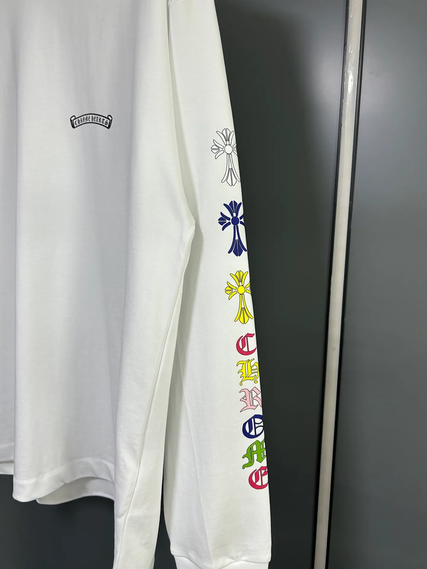 P230 2026 new (exclusive) Chrome Hearts autumn and winter limited edition heavyweight high-weight long-sleeved T-shirt, customized Dreamweaver Yayun ribbed cotton designer concept style Fabric: Heavy 380g Size: S M L XL Color: White Black